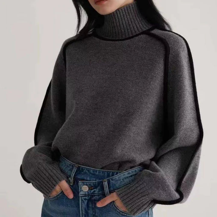 Maeria | Women's Turtleneck Sweater Cashmere Layering