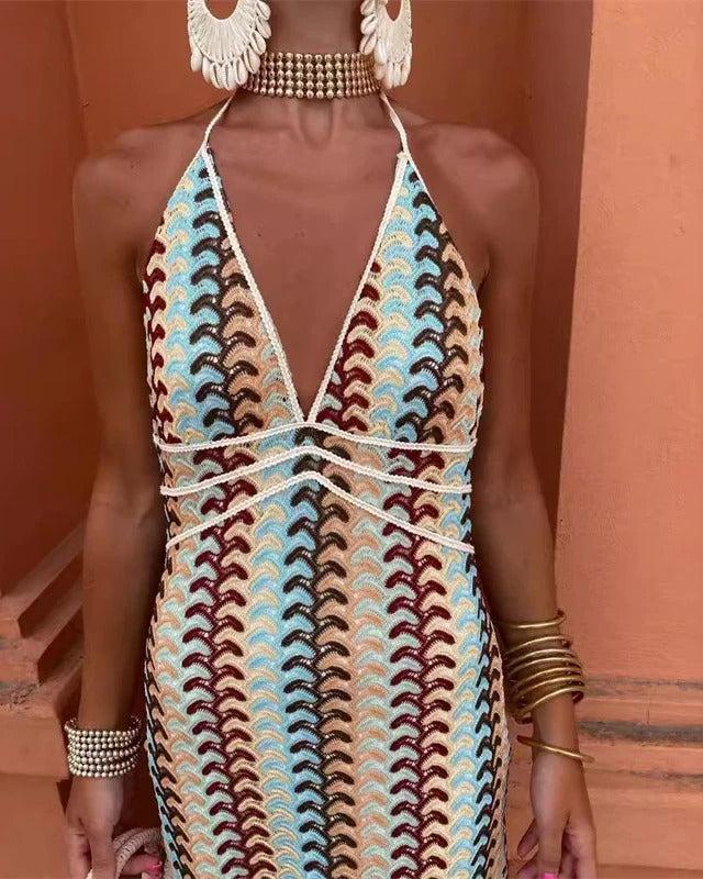 Lightweight crochet tunic dress
