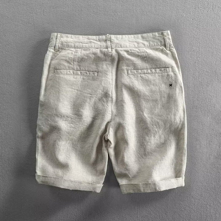   A shorts for warm-day dressing on a plain background.