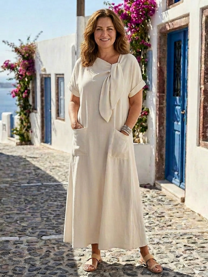 Marigold | Women's Wedding Guest Elegant Pocket Maxi Dress Dresses — 1