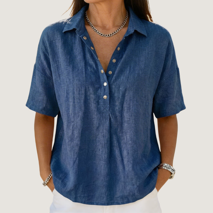 Marisol | Women's Casual Button-Up Collar Shirt — 1