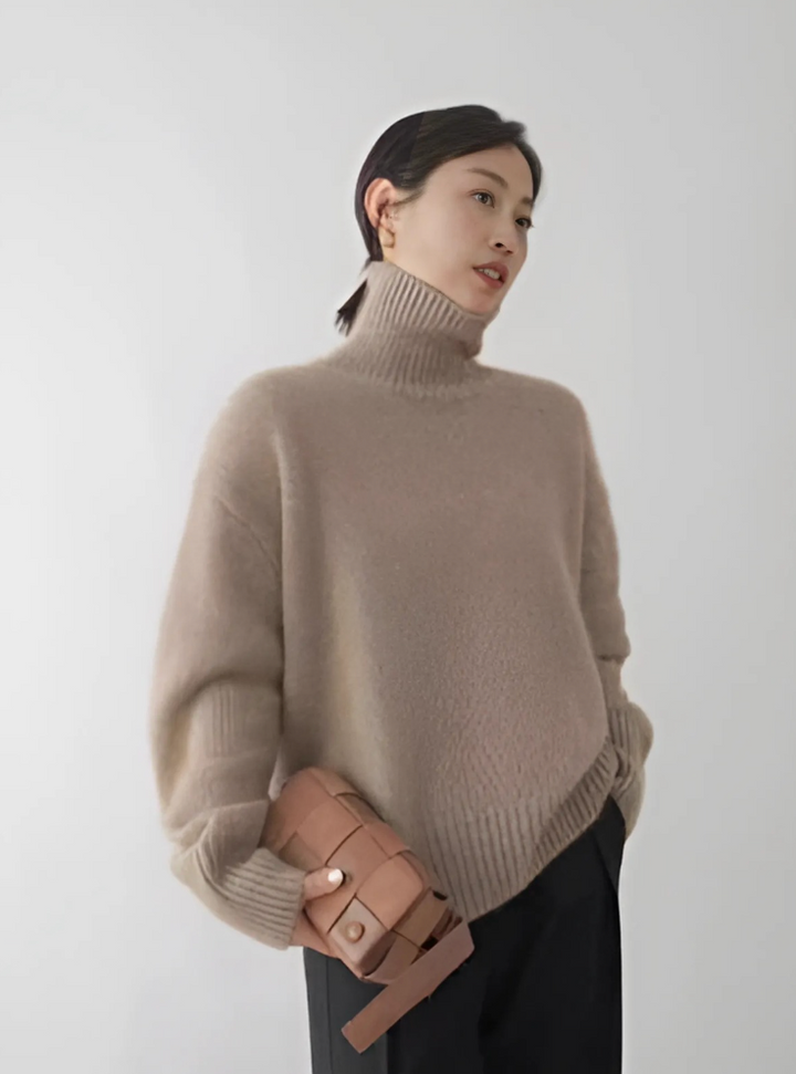 Melisanina | Women's Knit Cozy Turtleneck Sweater — 1
