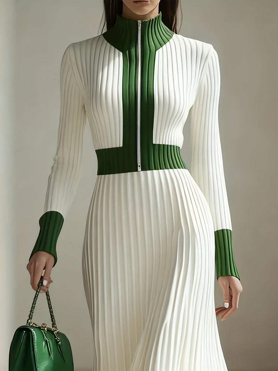 Melisanoura | Women's Elegant Sweater Midi Dress — 1