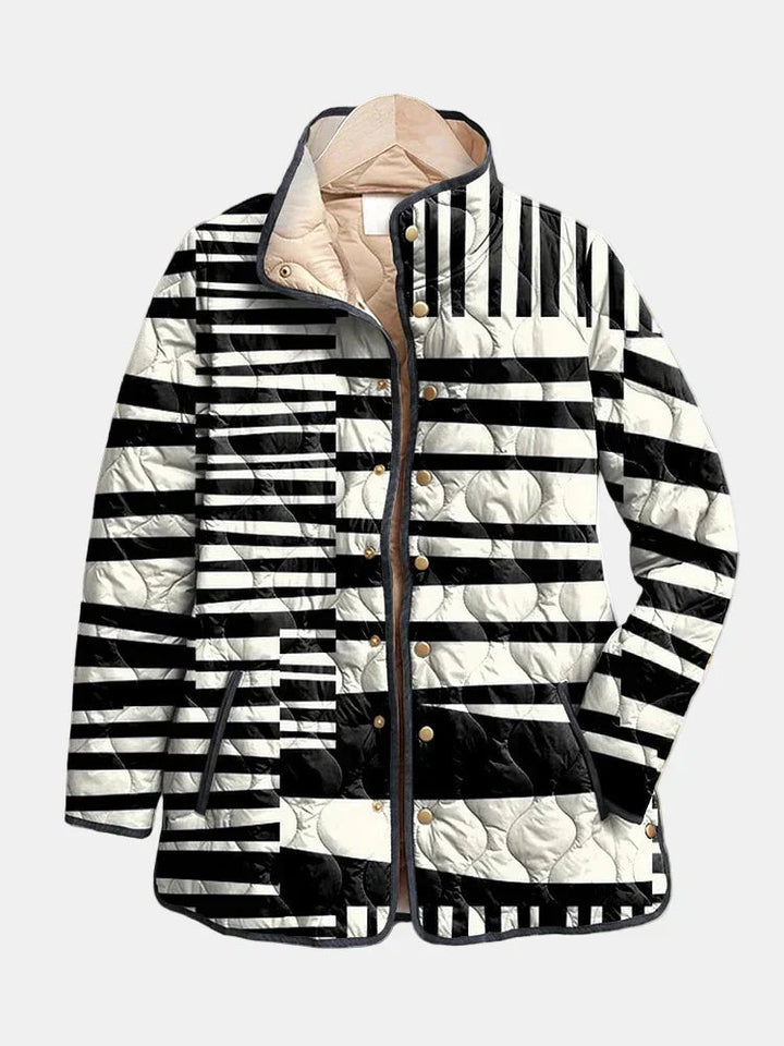 Niraisse | Women's Striped Quilted Jackets — 1