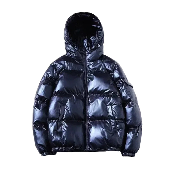 Novalise | Women's Thick Waterproof puff Jacket | Windproof Jacket — Hooded Blue
