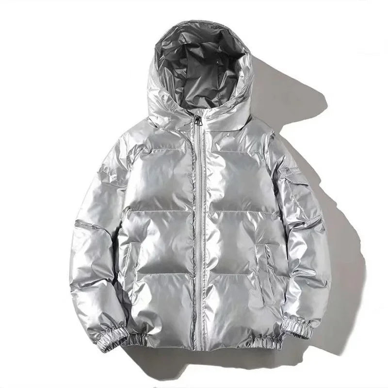 Novalise | Women's Thick Waterproof puff Jacket | Windproof Jacket — Hooded Silver