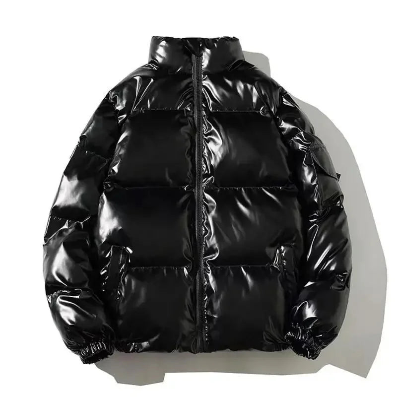 Novalise | Women's Thick Waterproof puff Jacket | Windproof Jacket — Stand Collar Black