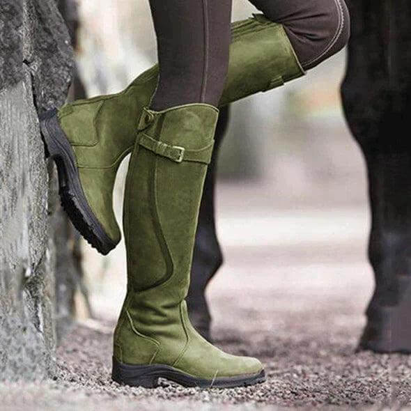 Odelara | Women's Waterproof Riding Boots — Green