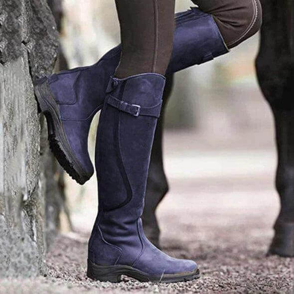 Odelara | Women's Waterproof Riding Boots — Purple