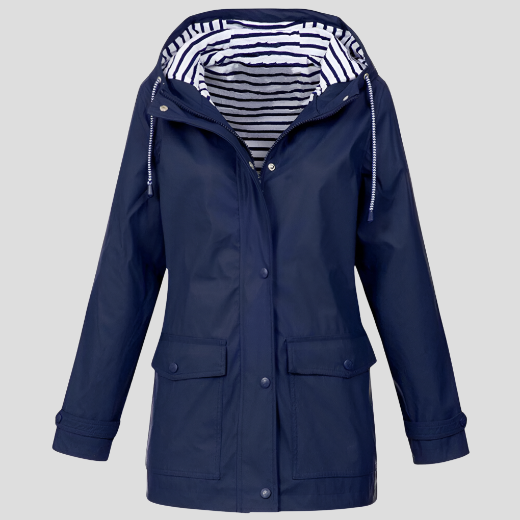Ondaine | Women's Insulated Wind and Waterproof Jacket — Navy Blue