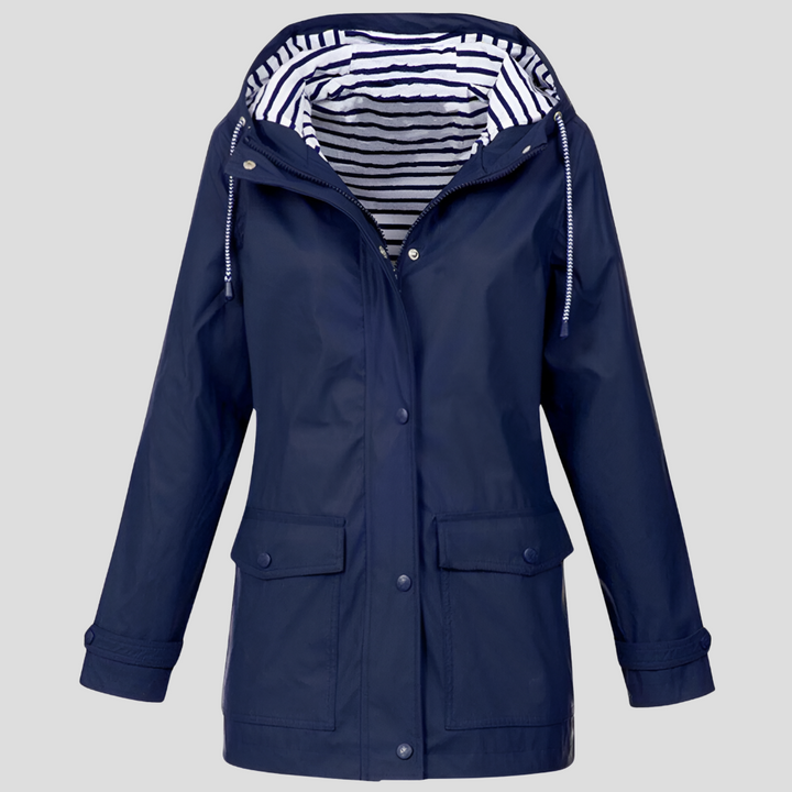 Ondaine | Women's Insulated Wind and Waterproof Jacket — Navy Blue