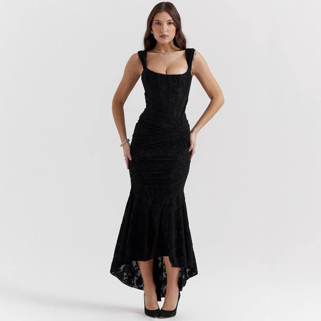 Braelynn | Elegant One-Shoulder Mermaid Evening Dress with Ruched Waist