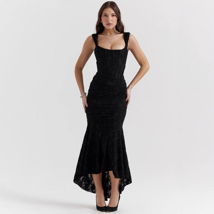 Braelynn | Elegant One-Shoulder Mermaid Evening Dress with Ruched Waist