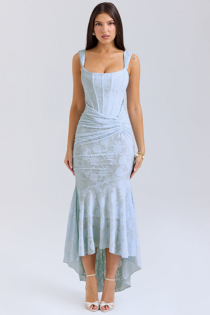 Braelynn | Elegant One-Shoulder Mermaid Evening Dress with Ruched Waist