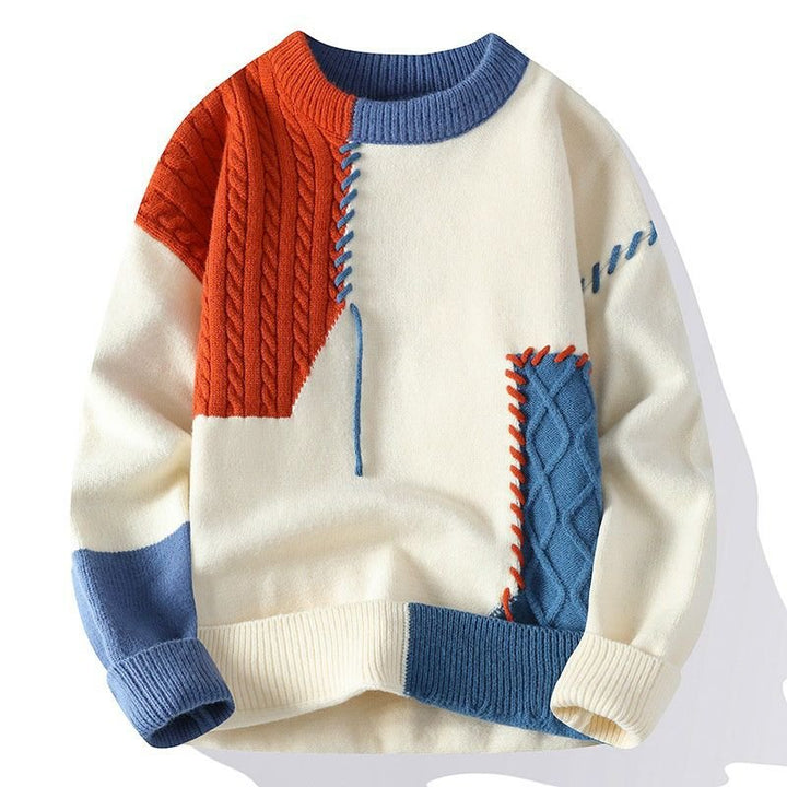 Oriamira | Women's Wool-Blend Patch Knit Sweater