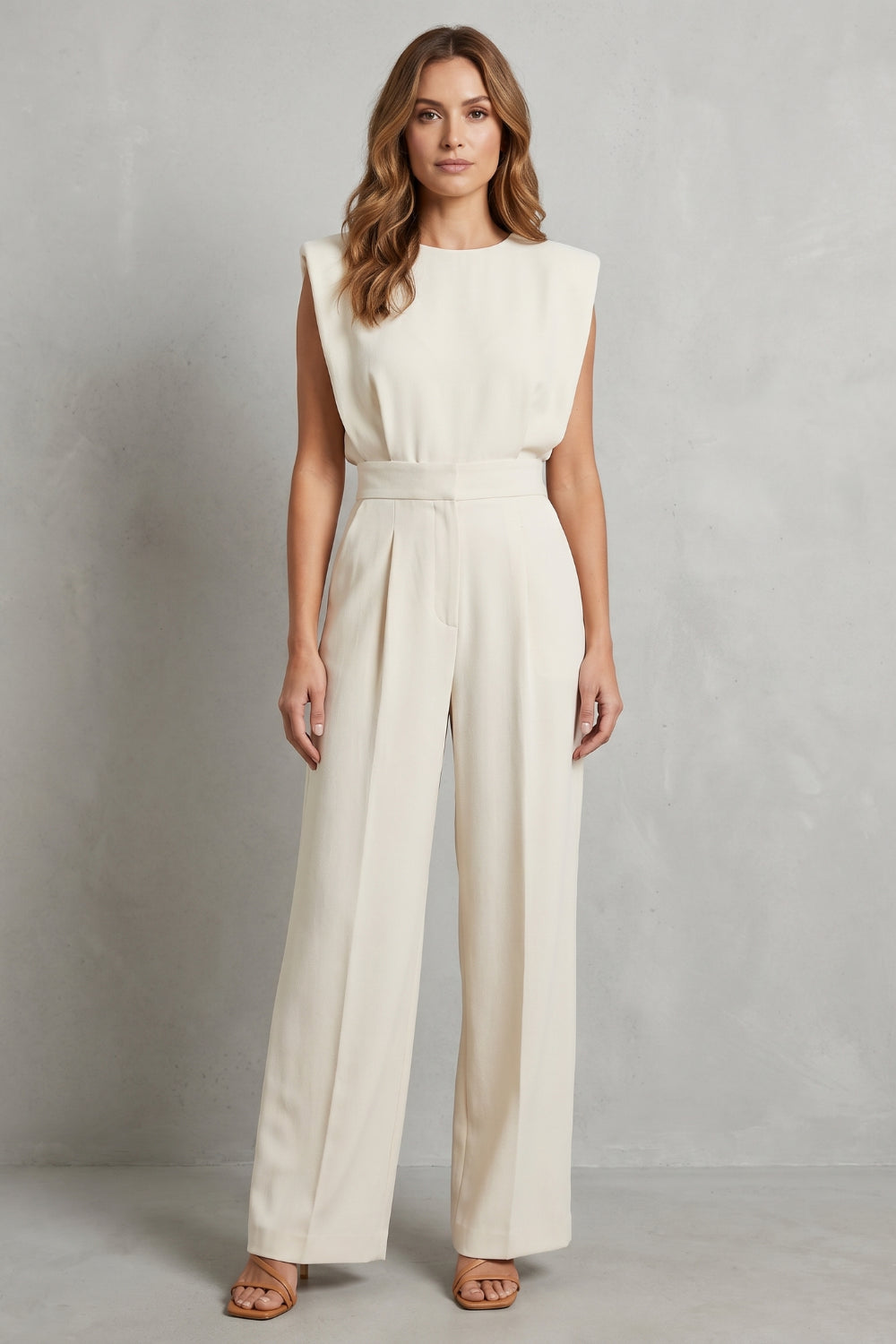 Oriwynn — Sleeveless Wide-Leg Jumpsuit