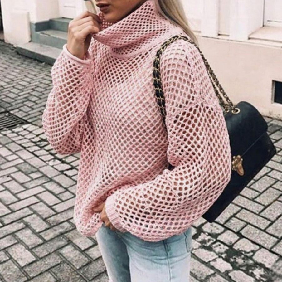 Orlaaria | Women's Oversized Chunky Knit Turtleneck Sweater