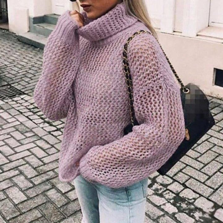 Orlaaria | Women's Oversized Chunky Knit Turtleneck Sweater