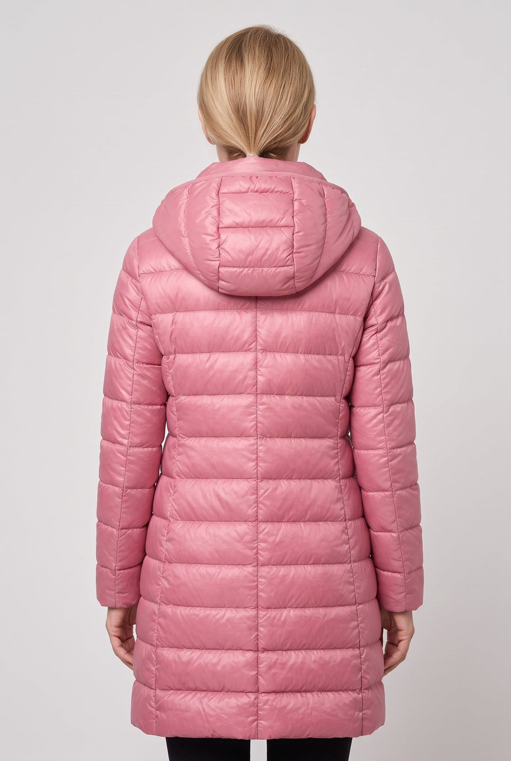 Quenvanne | Women's Hooded Longline Puffer Jacket — 2