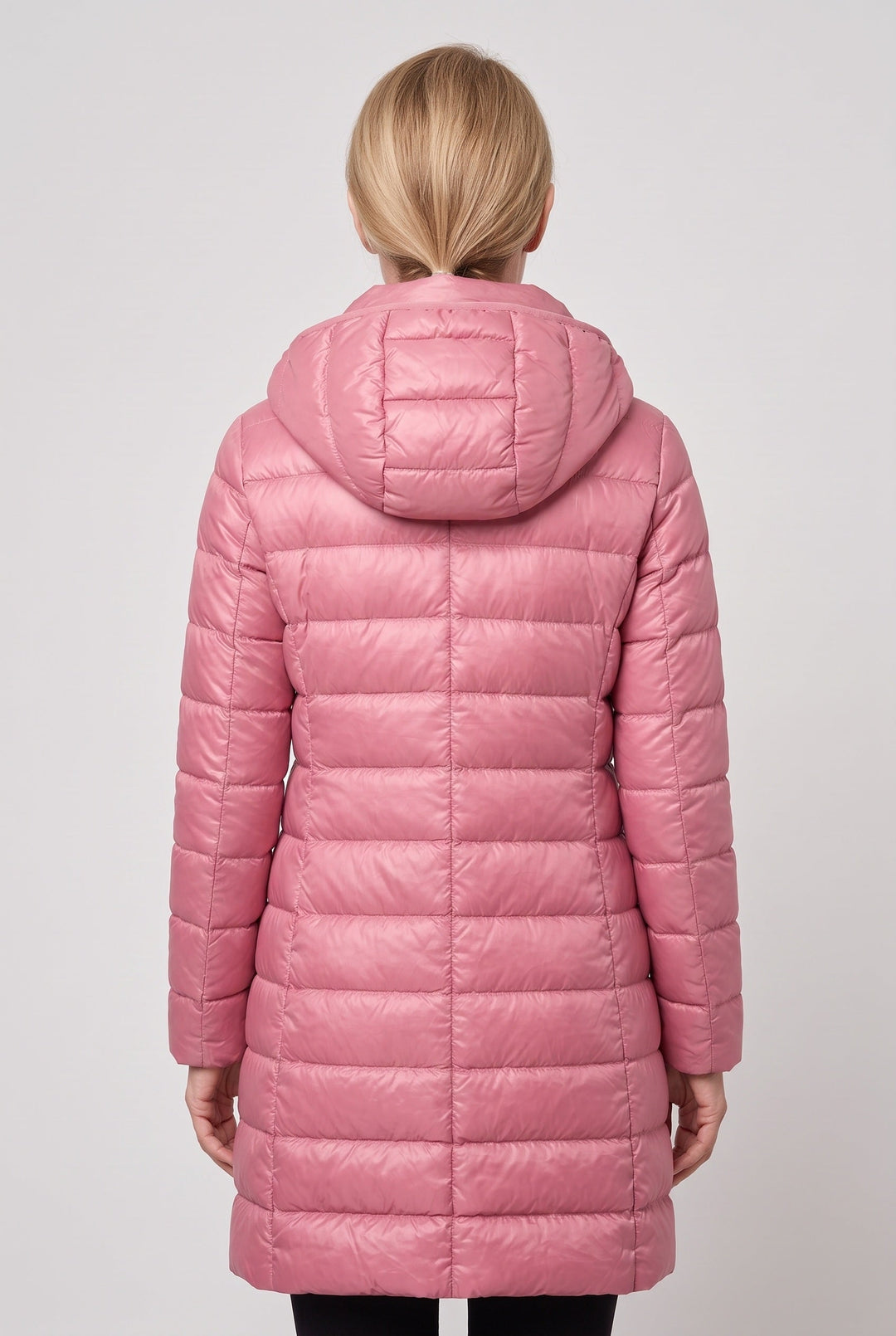 Quenvanne | Women's Hooded Longline Puffer Jacket — 2