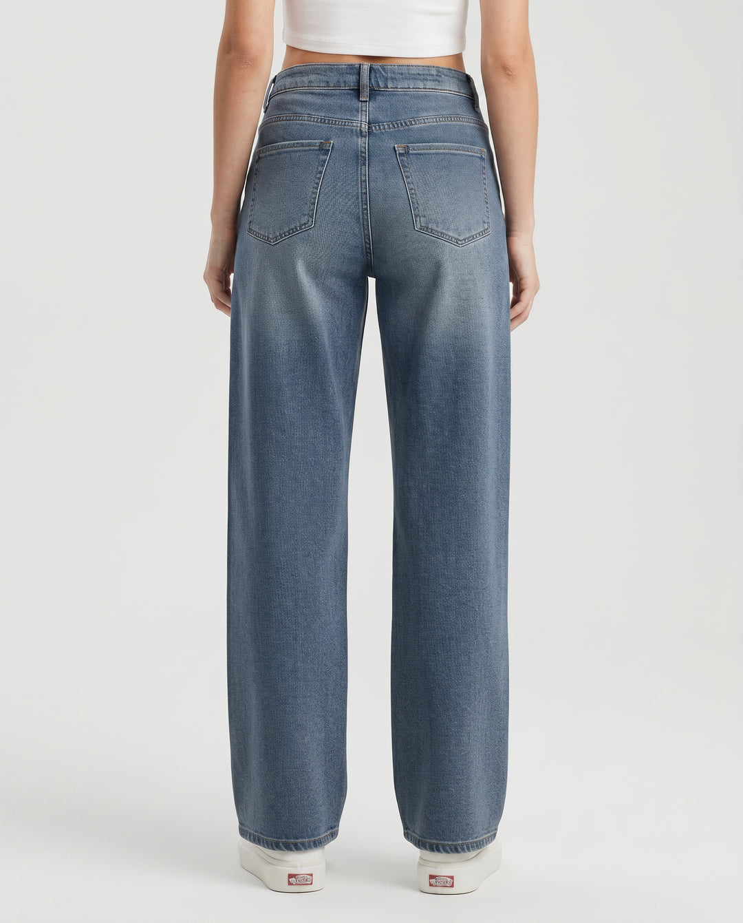 Quintessa | Women's High-Waist Wide-Leg Straight-Leg Jeans with High Waist — 2