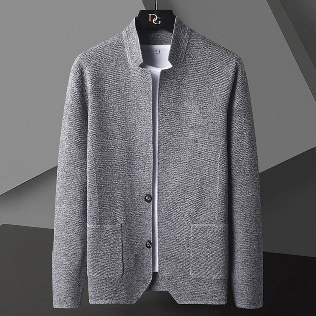 Reginald | Men's Lightweight Casual Button-Down Jacket for Men — Gray