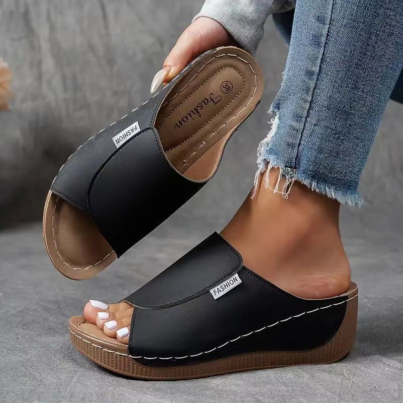 Renata | Women's Casual Stretch Orthopaedic Pain Relief Shoes Tops — Black