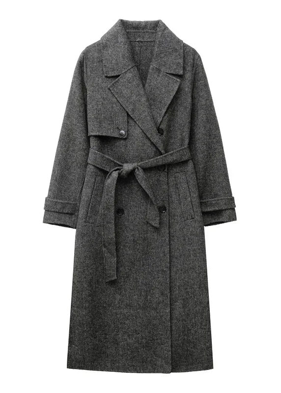 Renethara | Women's Double Breasted | Woolen Coat | Trench Coat — 1