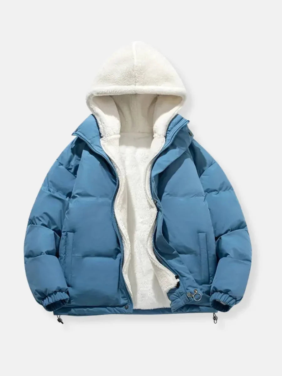 Renethlia | Women's Puffer Jacket Sherpa Lined Winter Outdoor
