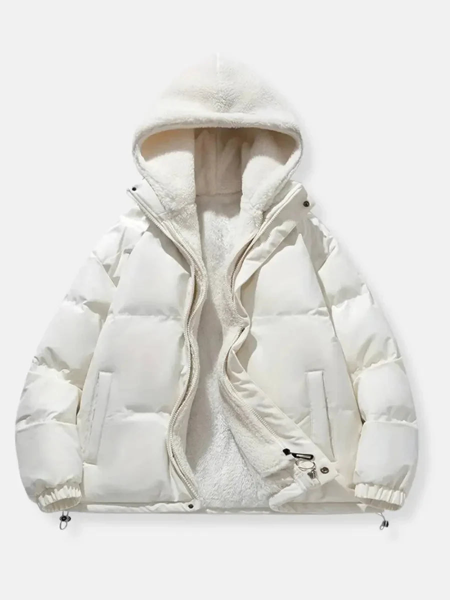 Renethlia | Women's Puffer Jacket Sherpa Lined Winter Outdoor