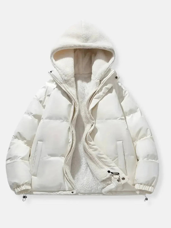 Renethlia | Women's Puffer Jacket Sherpa Lined Winter Outdoor