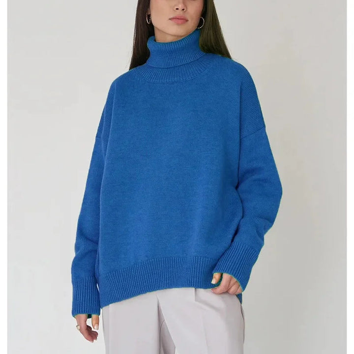 Renethwen | Women's Turtleneck Sweater Knit Cozy Layering