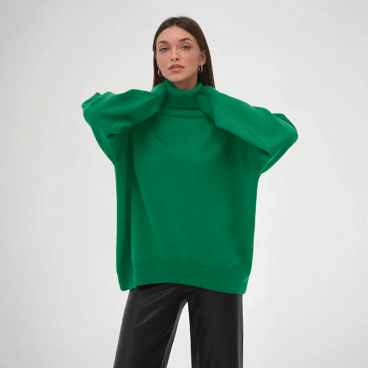 Renethwen | Women's Turtleneck Sweater Knit Cozy Layering