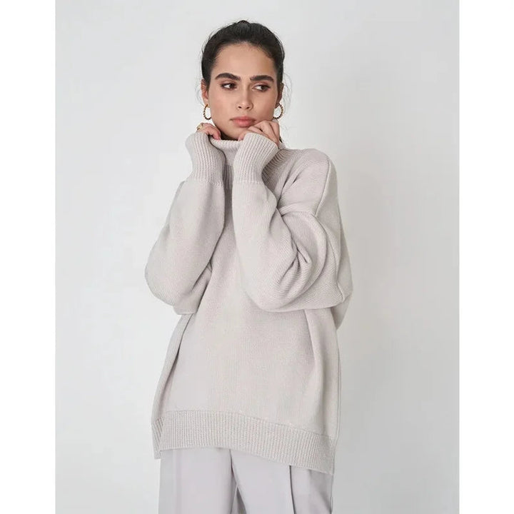 Renethwen | Women's Turtleneck Sweater Knit Cozy Layering