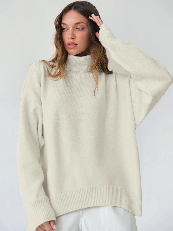Renethwen | Women's Turtleneck Sweater Knit Cozy Layering