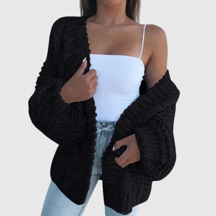 Rillaara | Women's Cardigan Chunky Knit Oversized Cozy Everyday Wear