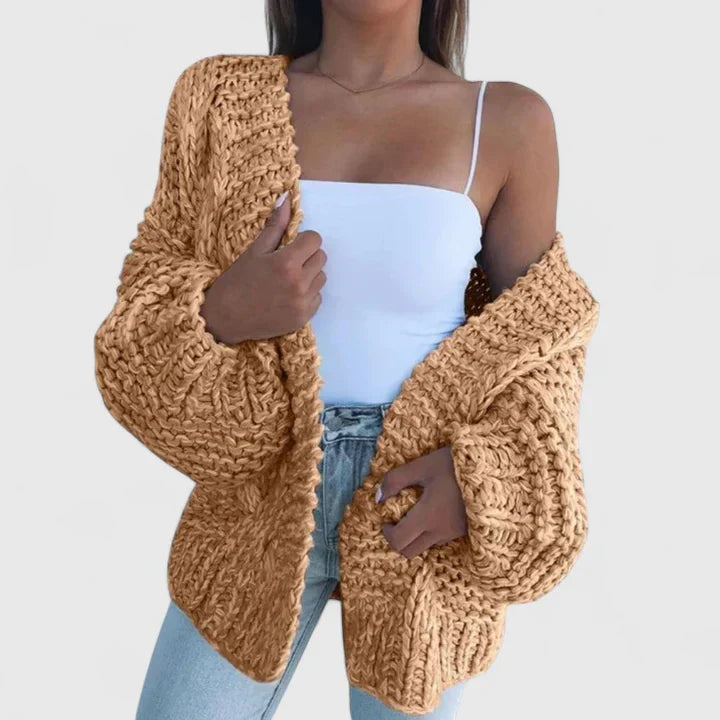 Rillaara | Women's Cardigan Chunky Knit Oversized Cozy Everyday Wear