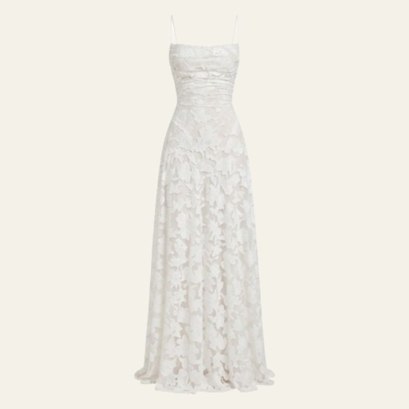 Rosalie | Women's Wedding Guest Elegant The Verona Lace-Up Back Maxi Dress Dresses — 1