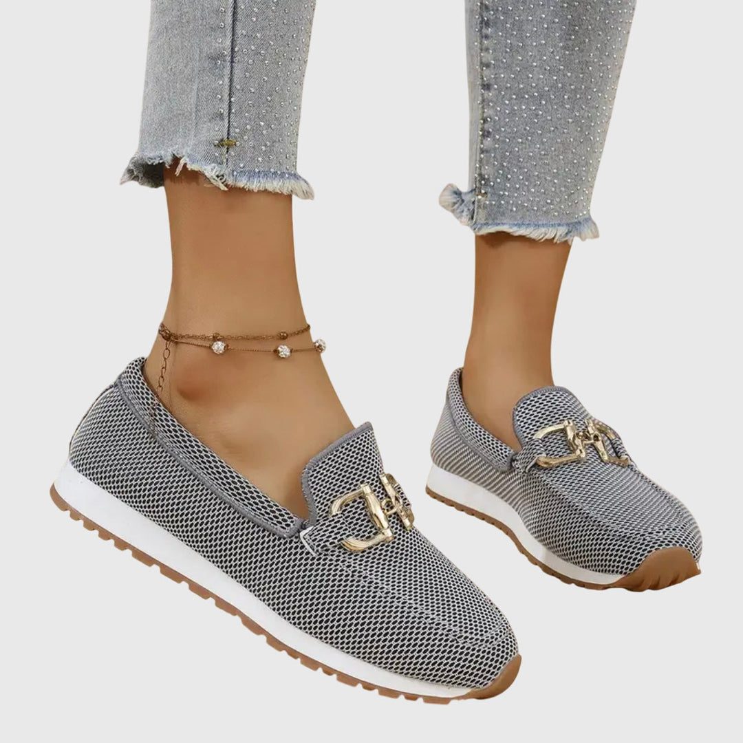Sabelita | Women's Orthopedic Comfort Slip-On Orthopedic Loafer Sneakers — Gray