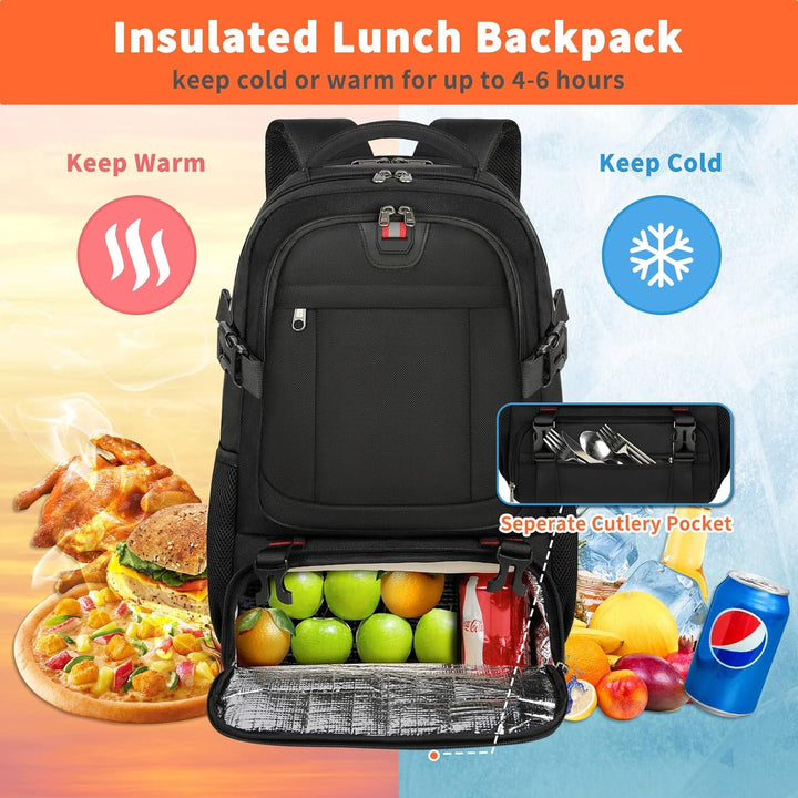 Seldora | Women's Casual Stretch Extra-Large Travel Backpack with USB Port and Insulated Compartment Tops — 2