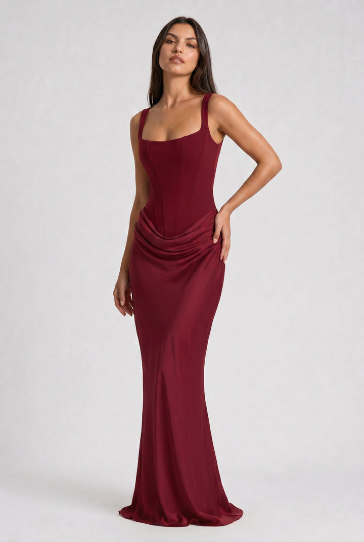 Selstine | Corset Mermaid Maxi Dress | Wedding Guest Formal Dress