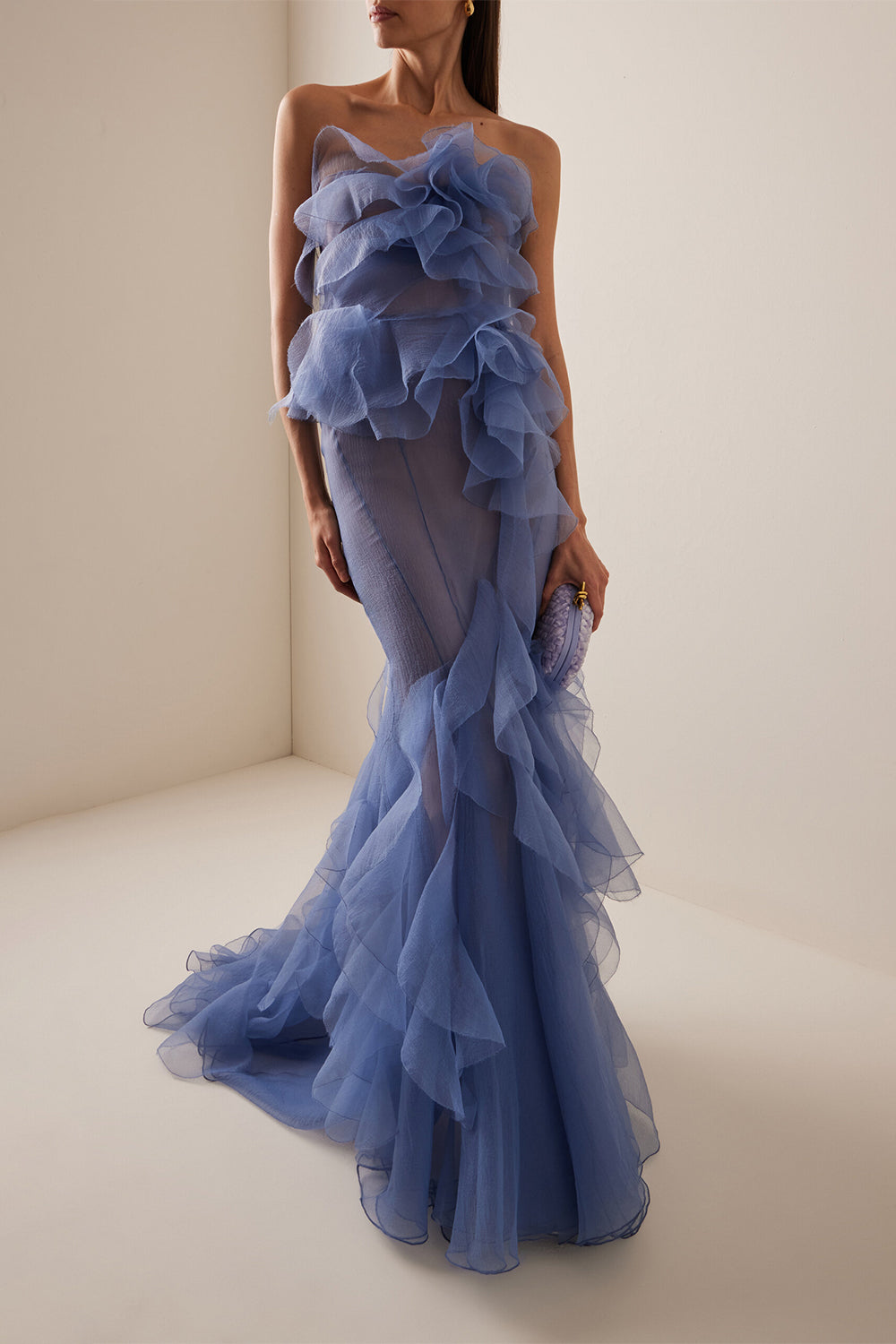 Senabelle — Ruffle Off-Shoulder Maxi