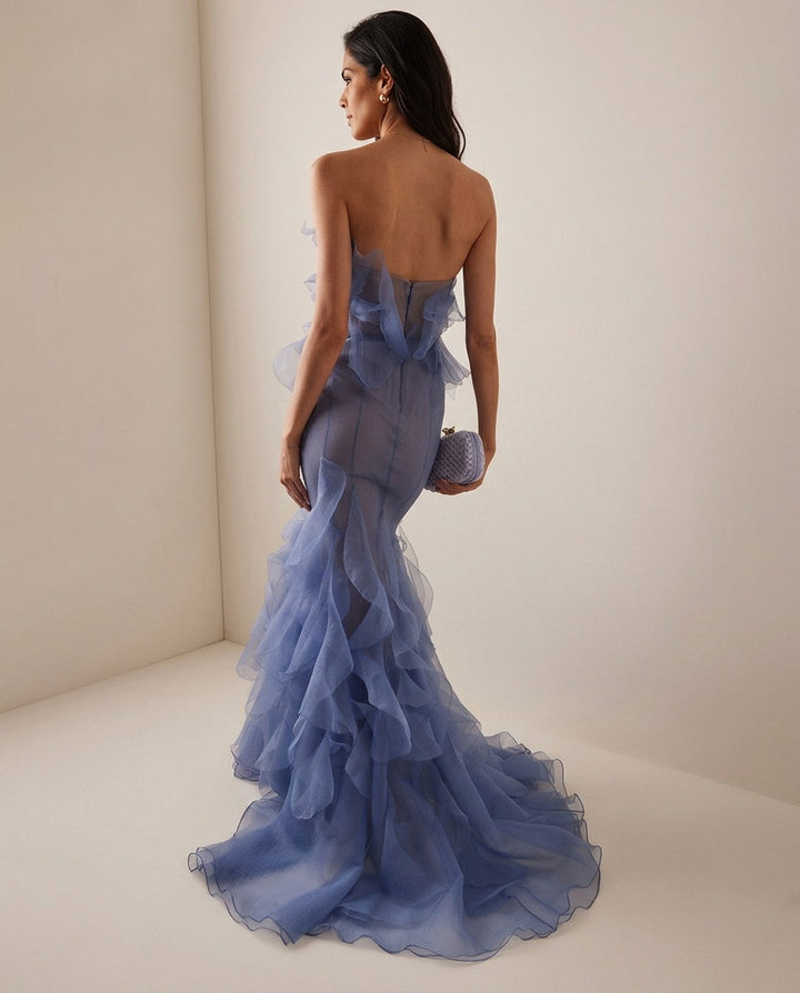 Senabelle — Ruffle Off-Shoulder Maxi