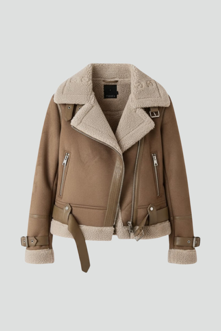 Tessanova | Women's Jacket with Zip Closure and Textured Outer Surface — 1