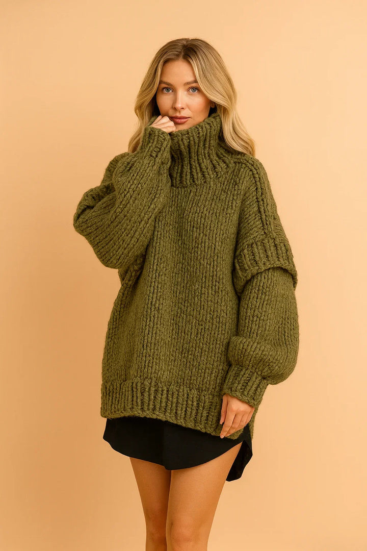 Thealia | Women's Turtleneck Sweater Warm Layering