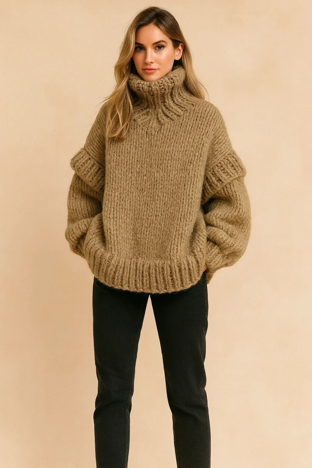 Thealia | Women's Turtleneck Sweater Warm Layering
