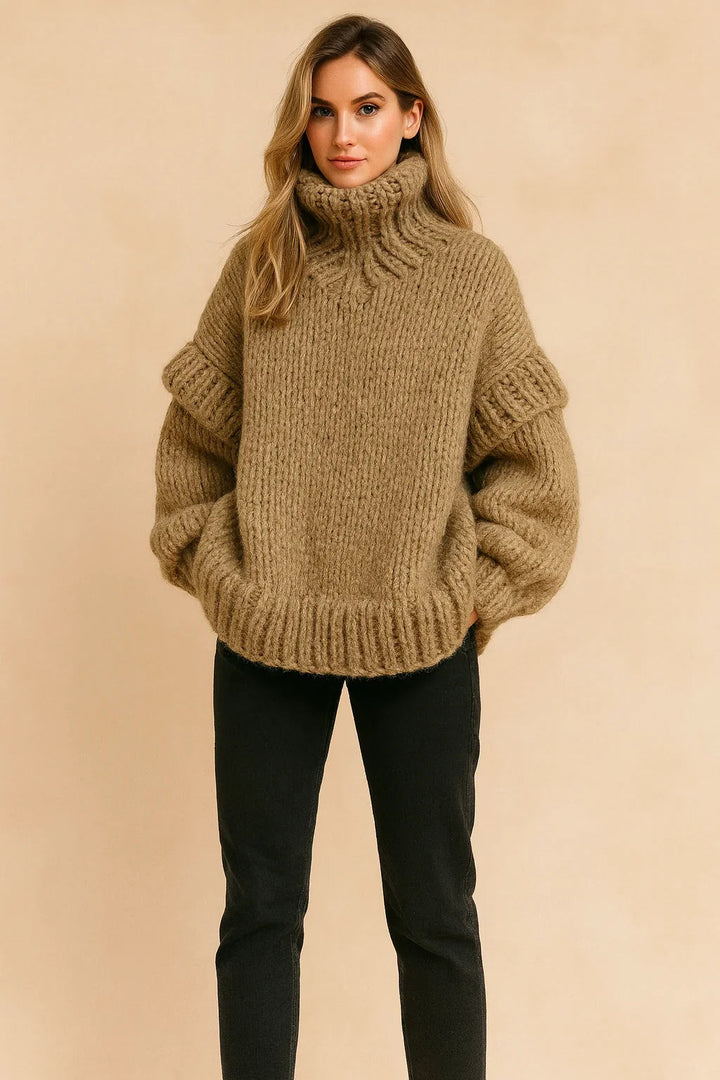 Thealia | Women's Turtleneck Sweater Warm Layering