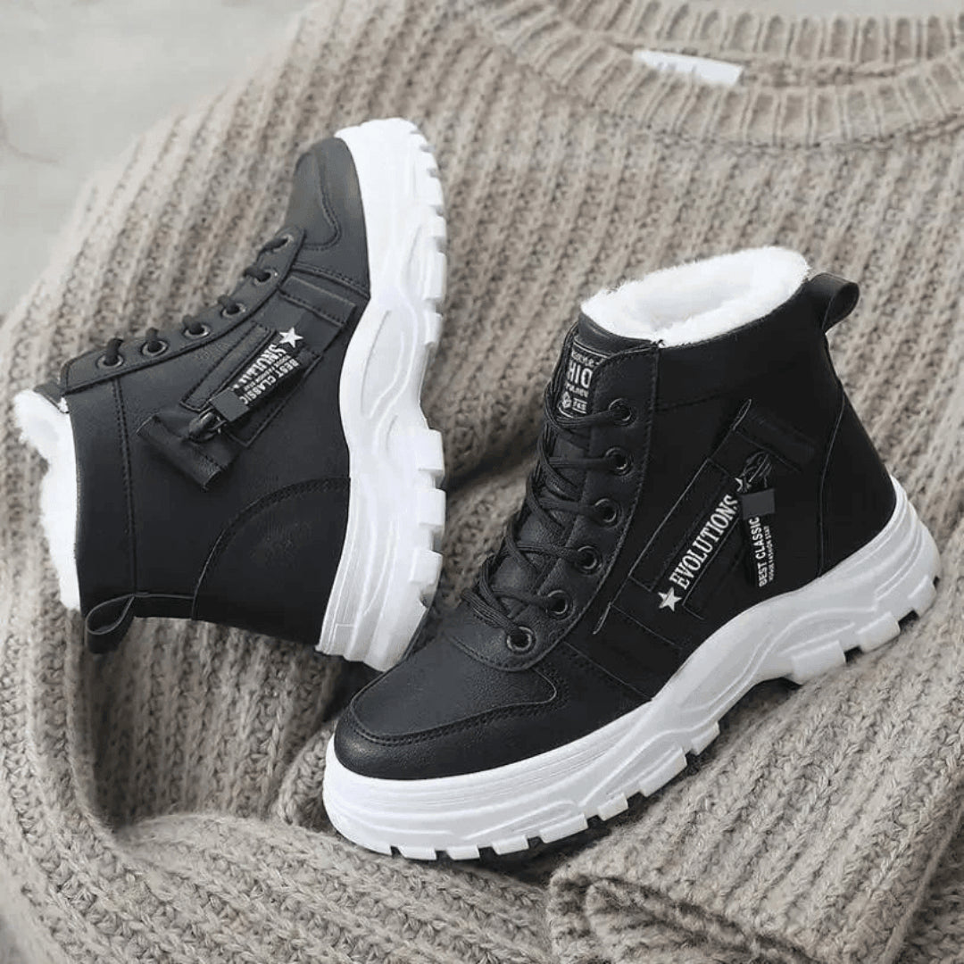 Tovaolde | Women's warm And Cozy Waterproof Boots — Black