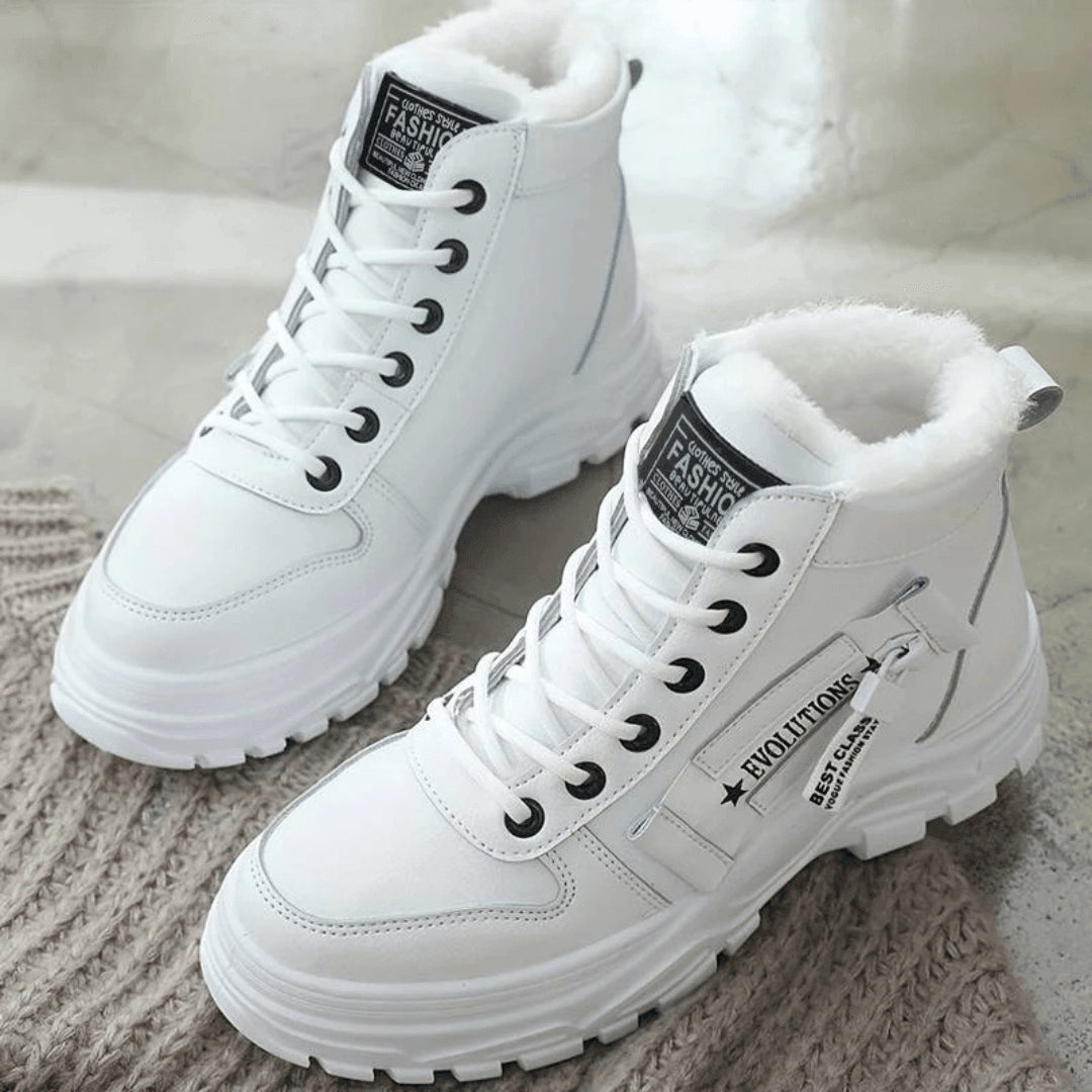 Tovaolde | Women's warm And Cozy Waterproof Boots — White