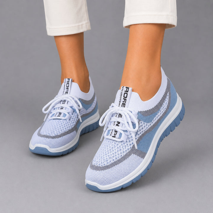 Ulrika | Women's Comfortable Casual Orthopedic Sneakers — Blue